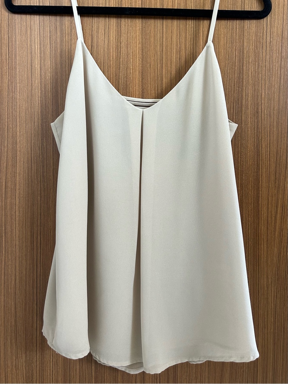 Always and Forever champagne spaghetti strap camisole S